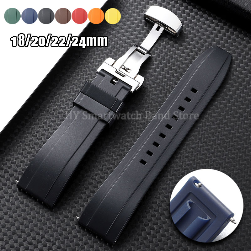 18mm 20mm 22mm 24mm Silicone W - đánh giá và giá Suede Strap Watch