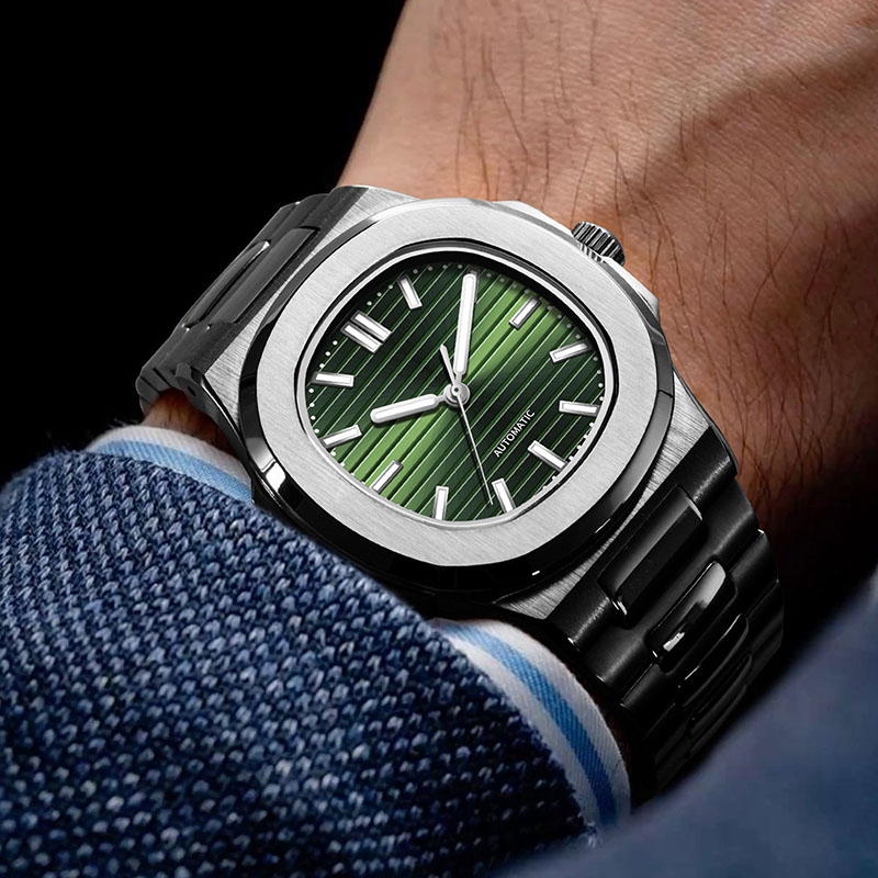 MACARLON 43mm Nautilus Style A - đánh giá và giá Patek Philippe Watch Nautilus