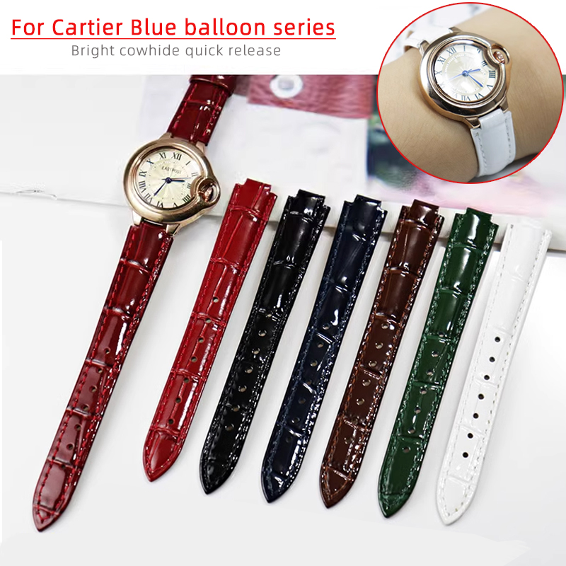 Bright Genuine leather watchba - đánh giá và giá Cartier Watch Ballon Bleu