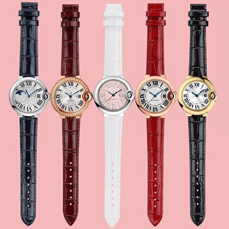 Bright Genuine leather watchba - đánh giá và giá Cartier Watch Ballon Bleu